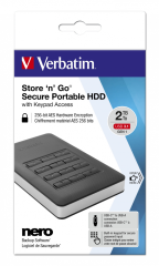 VERBATIM 53403 -2 TB HDD INCL. KEYPAD USB3.1 GEN1