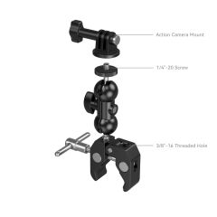 SmallRig 4373 Süper Kelepçe ve Bilyalı Başlı Sihirli Kol