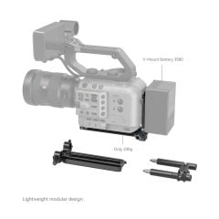 SmallRig 4323 Sony FX6 Canon C70 Sinema Kameraları için  V-Mount Pil Montaj Plakası Kiti