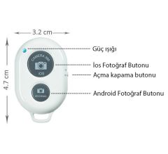 Sanger SG-R01 Telefon Bluetooth Kumanda Beyaz