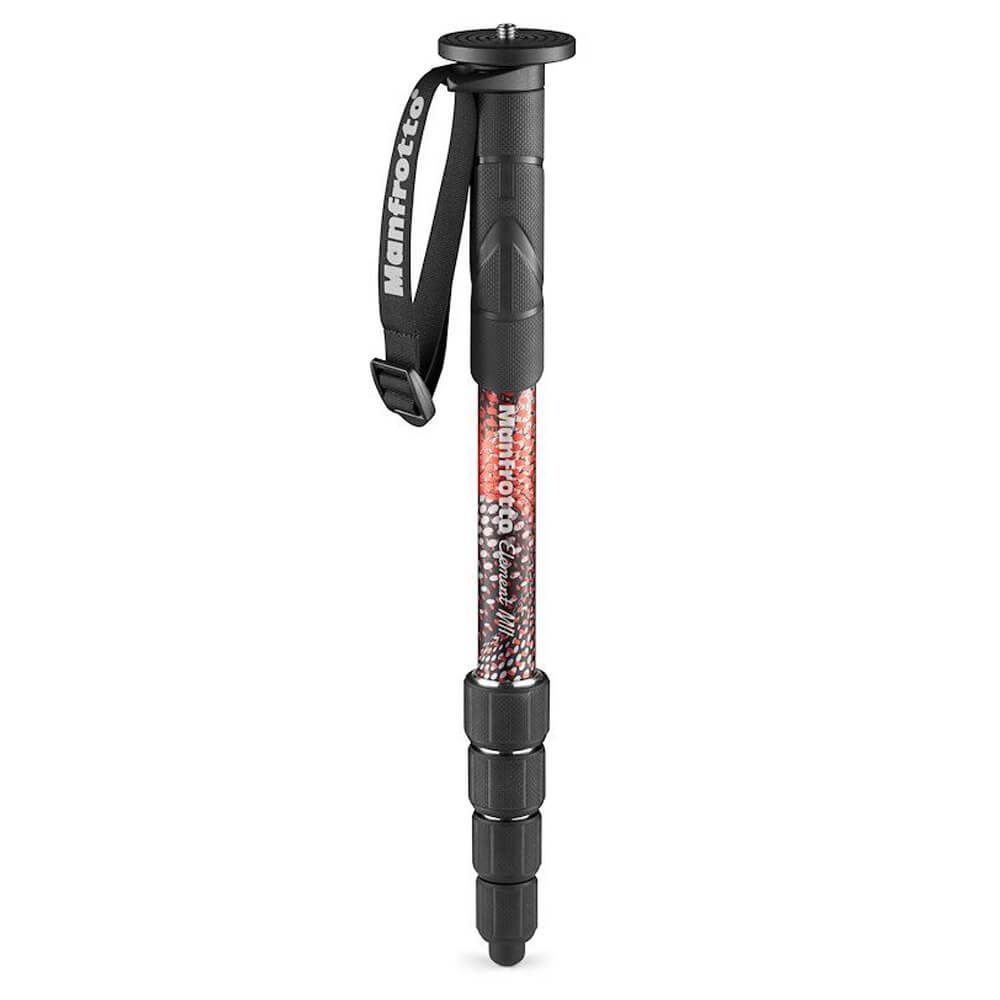 Manfrotto MMELMIIA5RD Element MII Alüminyum Monopod (Kırmızı)