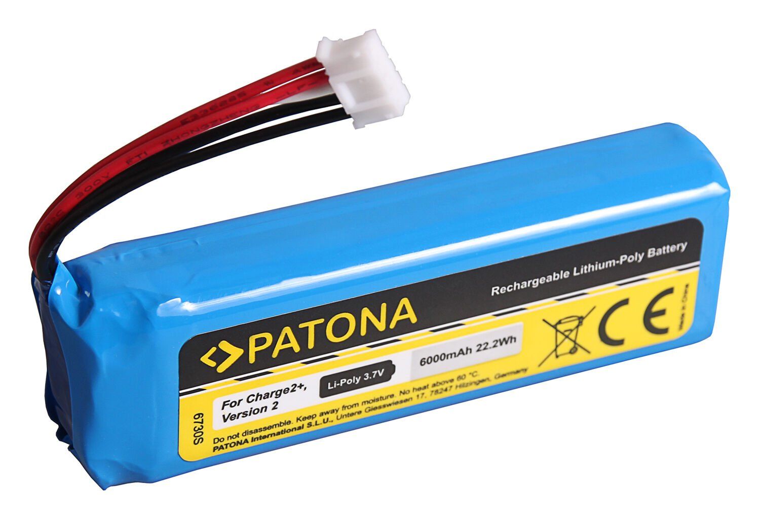 PATONA 6730 Battery f. JBL Charge 2 PLus Charge2 + Charge3 2015