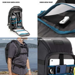 Tenba Axis V2 Multicam Siyah Sırt Çantası 16L
