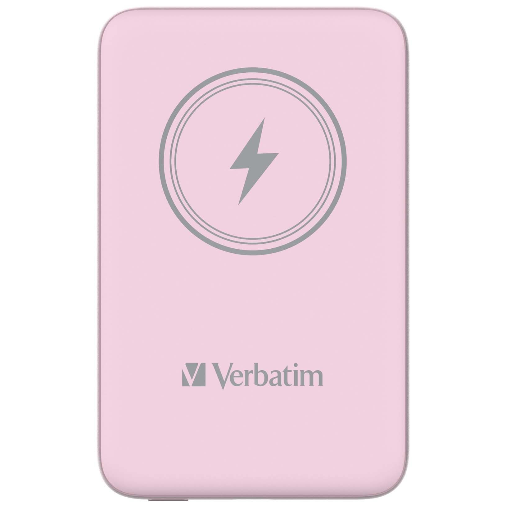 VERBATIM 32248 Magsafe 10000 Mah Manyetik Kablosuz Pembe Powerbank