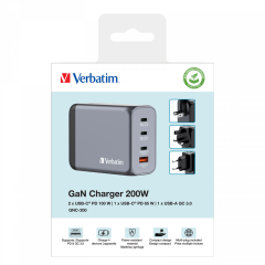 VERBATIM 32204 - V GNC-200 GaN Charger 200W