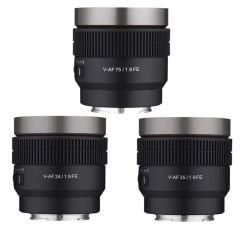 SAMYANG V-AF 24/35/75 T1.9 (Lens Station Hediye)