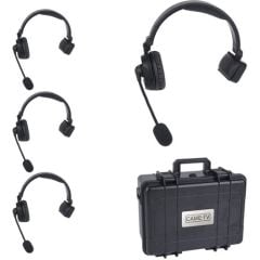 CAME-TV Waero Tekli Kulaklık 4'lü Paket — Çift Yönlü Dijital Kablosuz İnterkom Kulaklık