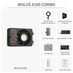 Zhiyun Molus X100 Combo 100W Taşınabilir Işık