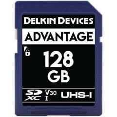 Delkin Devices 128GB Advantage UHS-I V30 SDXC Hafıza Kartı