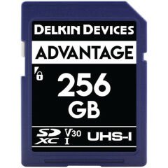 Delkin Devices 256GB Advantage UHS-I V30 SDXC Hafıza Kartı