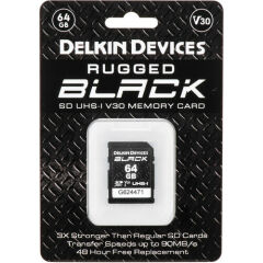 Delkin Devices 64GB BLACK UHS-I v30 SDXC Hafıza KartV