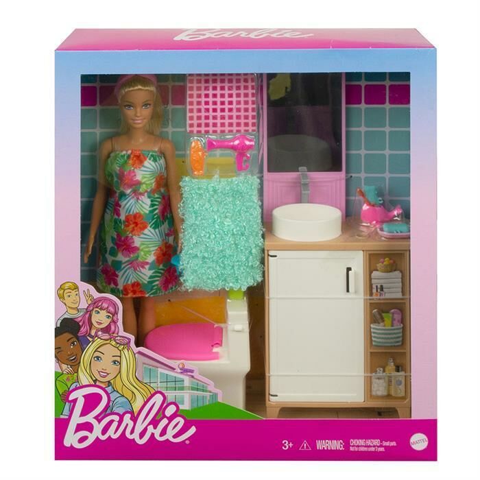 Mattel Barbie Bebek ve Oda Oyun Setleri GTD87