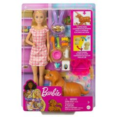 Mattel Barbie Ve Yeni Doğan Köpekler Seti HCK75