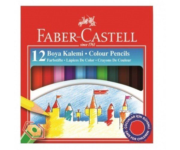 Faber-Castell Yarım Boy Boya Kalemi 12 Renk 116412