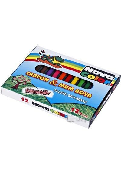 Nova Color Mum Pastel Boya Karton Kutu Yarım Boy Köşeli 12 Lİ NC-1112