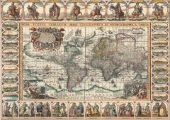 Art Puzzle 1000 Parça Eski Dünya Haritası 4584