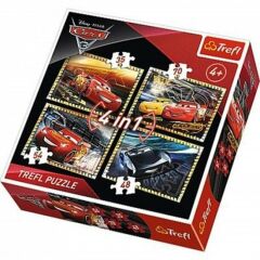 Trefl Puzzle 4 in 1 Disney Cars 3 And Ready To Race 34276