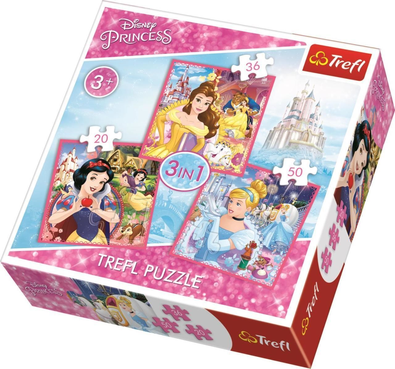Trefl Puzzle 3 İn1 Disney Prıncess, The Enchanted Wo 34833