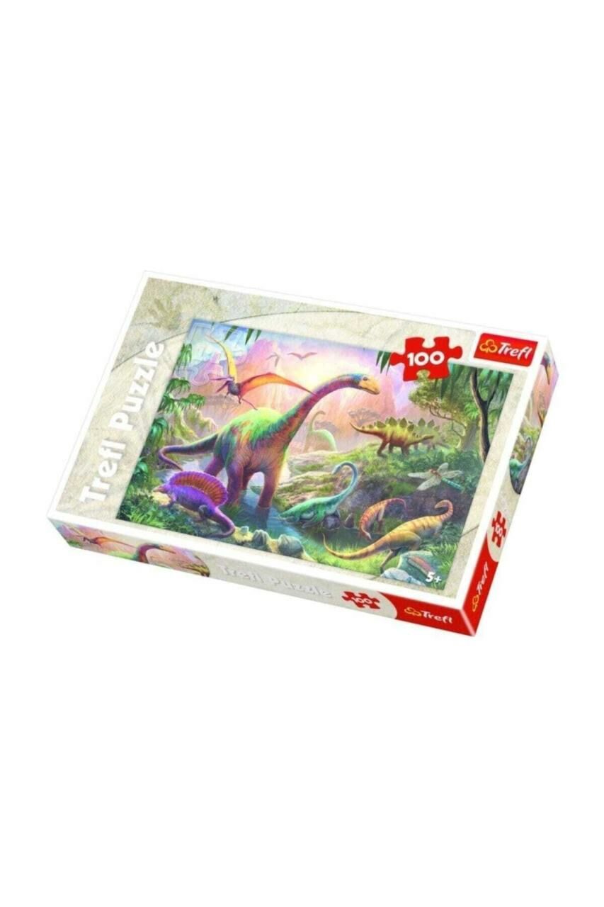 Trefl Puzzle 100 Parça (41x27,5 Cm) Dinosaurs Land 16277