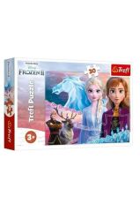 Trefl Puzzle 30 Parça 27x20 Cm The Courage Of The Sisters Disney Frozen Iı 18253