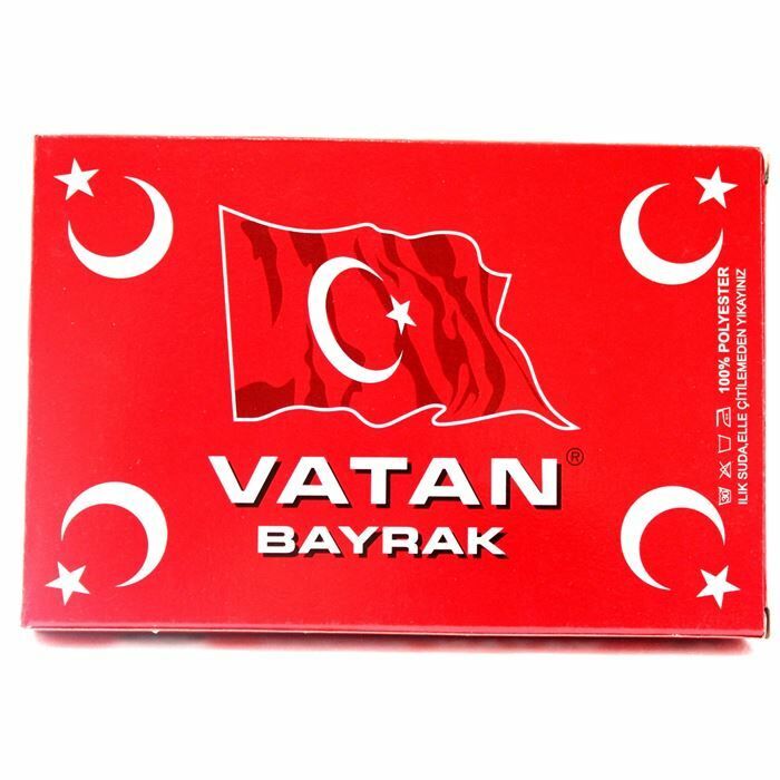 Vatan Bez Bayrak Türkiye %100 Polyester 120x180 VT109