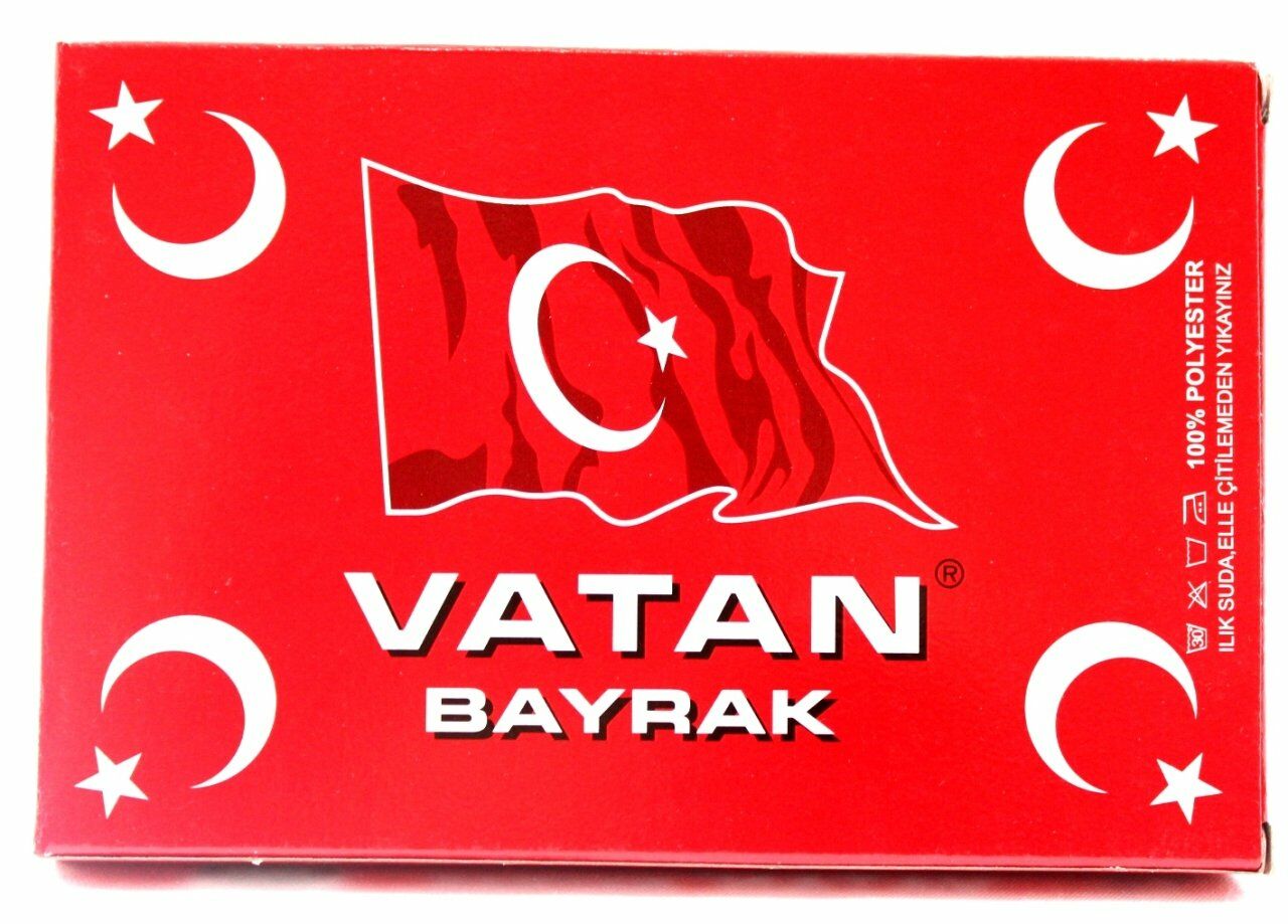 Vatan Bez Bayrak Türk %100 Polyester 200x300 VT111
