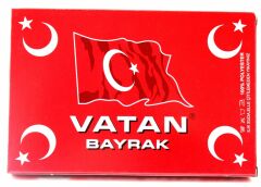 Vatan Bez Bayrak Türkiye %100 Polyester 50x75 VT104