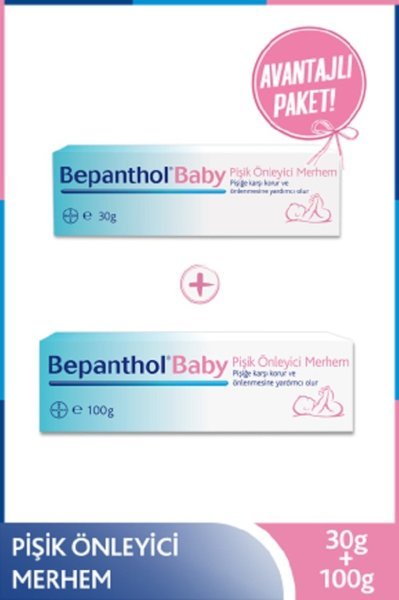 Bepanthol Çocuk Baby Pişik Önleyici Merhem 100 Gr + 30 Gr Avantaj Paketi