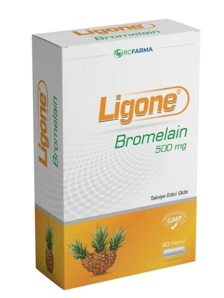 Ligone Bromelain 500 mg 60 Kapsül