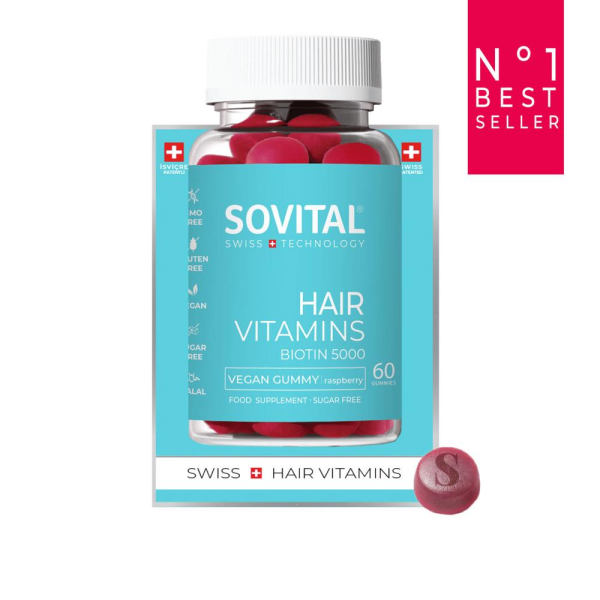 Sovital Hair Vegan Gummy Saç Vitamini 60 Adet