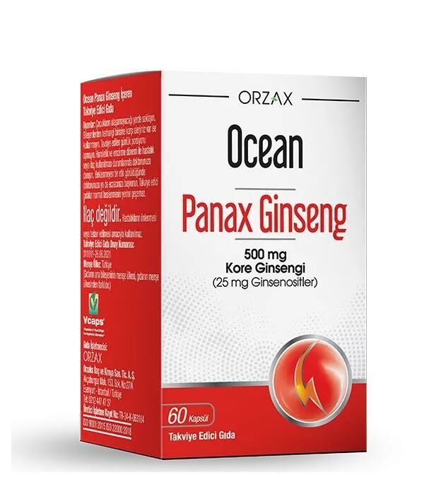 Orzax Panax Ginseng 60 Kapsül