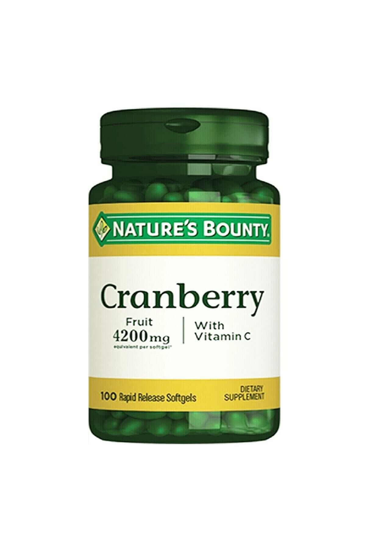 Nature's Bounty Cranberry Fruit 4200 Mg Vitamin C 100 Softgels