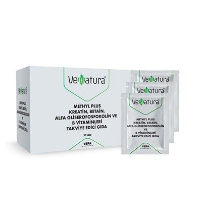 Venatura Methyl Plus Kreatin, Betain, Alfa Gliserofosfokolin ve B Vitaminleri 30 Saşe