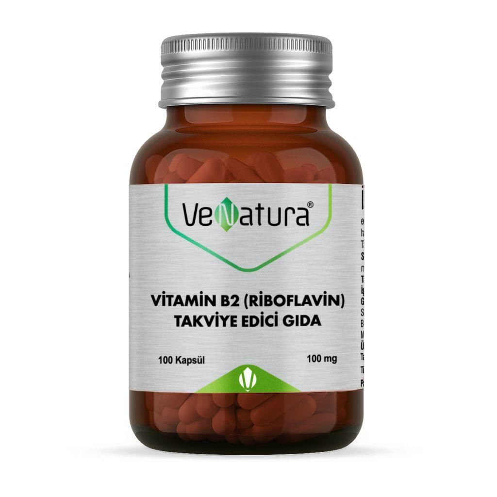 VeNatura Vitamin B2 (Riboflavin) 100 Kapsül