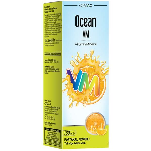 Ocean VM Şurup Portakal Aromalı 150 ml
