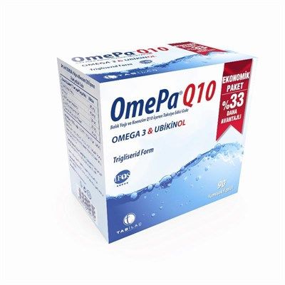 OmePa Q10 Omega 3 Ubiquinol - 90 Kapsül