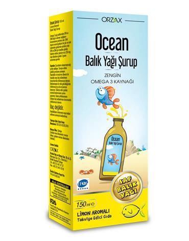 Ocean Limon Aromalı Omega3 Şurup 150 ml