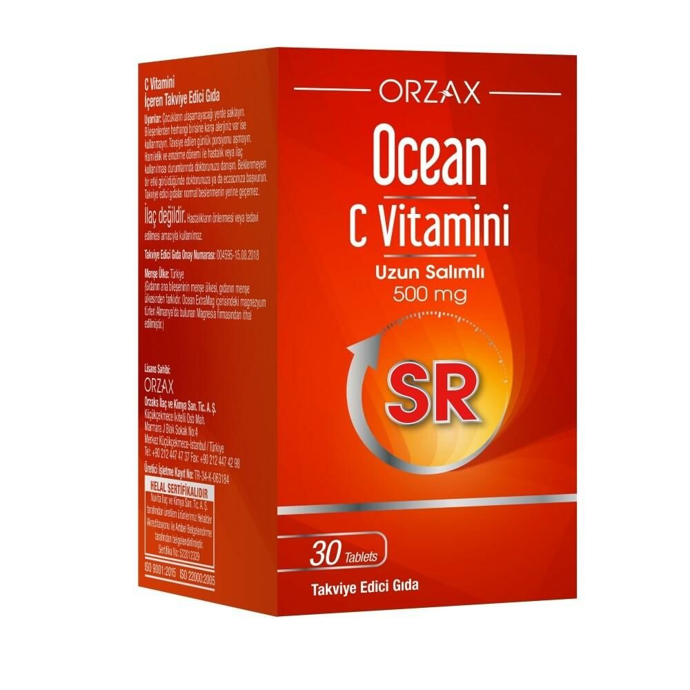 Ocean Vitamin C-SR 500 mg 30 Tablet