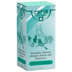 Zurich Arivitasol Evcil Hayvanlar İçin Kompleks Vitamin Ve Dengeli Aminoasit Solüsyonu 100 ml