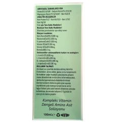 Zurich Arivitasol Evcil Hayvanlar İçin Kompleks Vitamin Ve Dengeli Aminoasit Solüsyonu 100 ml