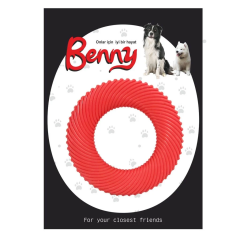 Benny Köpek Oyuncağı Yuvarlak 9,5 cm Kırmızı