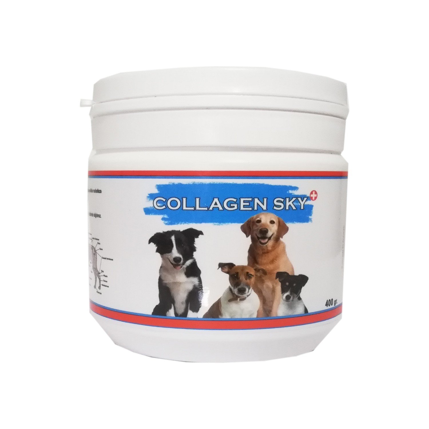 Collagen Sky 400 Gr. Köpekler için Kas, Eklem, Kıkırdak ve Tüy Sağlığı Multivitamin Gıda Takviyesi