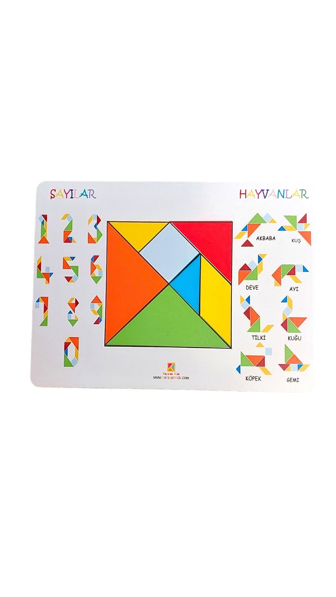 Tangram Şekil Bulma Puzzle