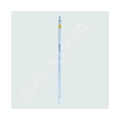 021.01.002 Pipet - Cam - Dereceli - As Kalite - Grup Sertifikalı - Mavi Skala - 2 Ml (10 Adet/Paket)