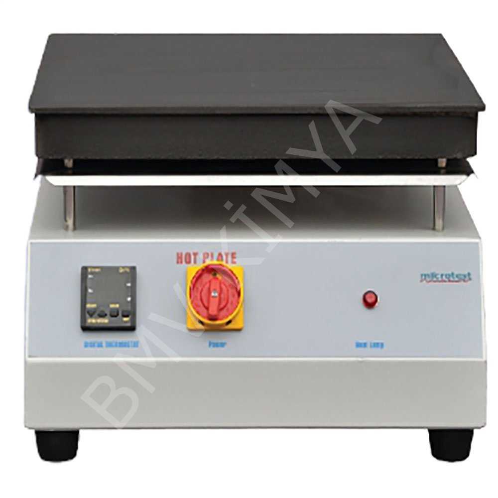 Mikrotest MHP-4040D Hot Plate - Dijital - 40x40 - Ortam Sıcaklığı 10⁰C - 300⁰C / ± 5⁰C Hassasiyet