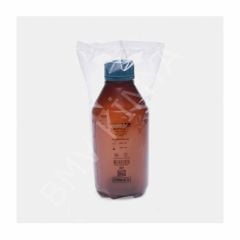 061.17.500 Şişe - Iso - Vida Kapaklı - Orta Boyun - P.P - Amber - 500Ml 100 Adet / Paket