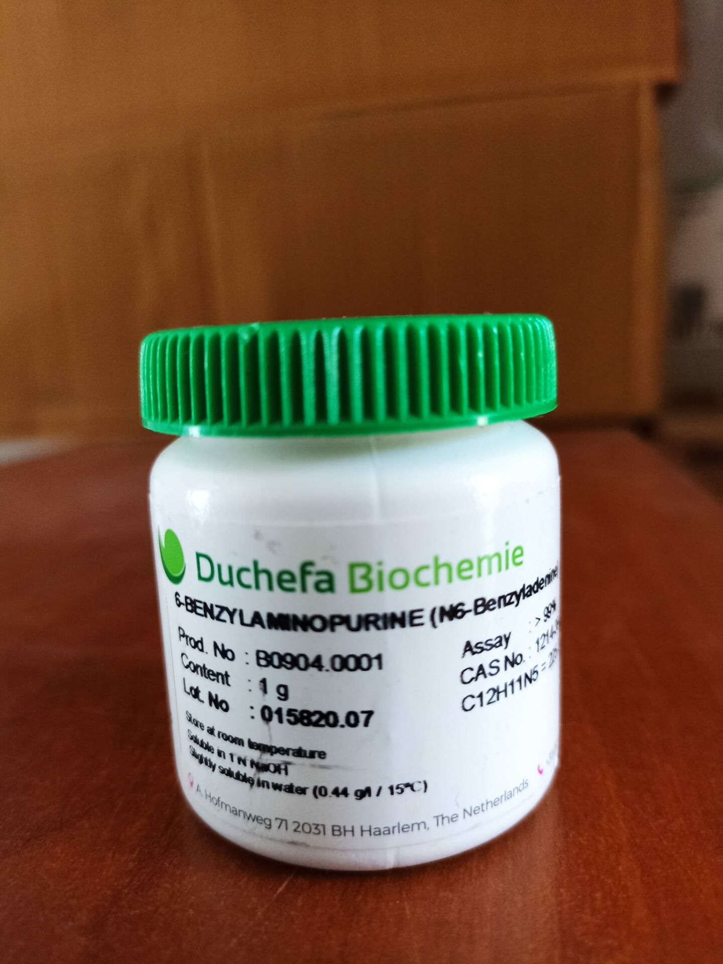 Duchefa 6-Benzilaminopurin (6-BAP) 6-BENZYLAMINOPURINE