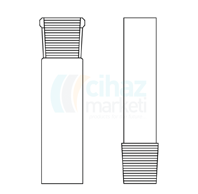 Çalışkan Cam Teknik LG001.02.1423 Şilif, NS, Erkek NS : 14.5/23 , T.B:120 mm