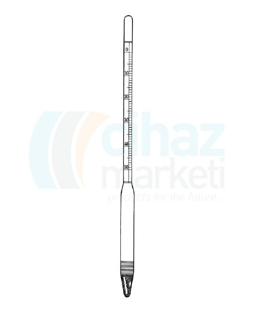 Çalışkan Cam Teknik LG029.06.0010 Bome 0 - 10 Ölçüm Aralığı (1 ºBè)