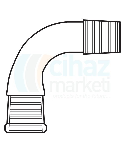 Çalışkan Cam Teknik LG012.07.2929 Distilasyon Adaptörü 90 derece açılı dişi - erkek Dişi NS: 29/32 - Erkek NS: 29/32